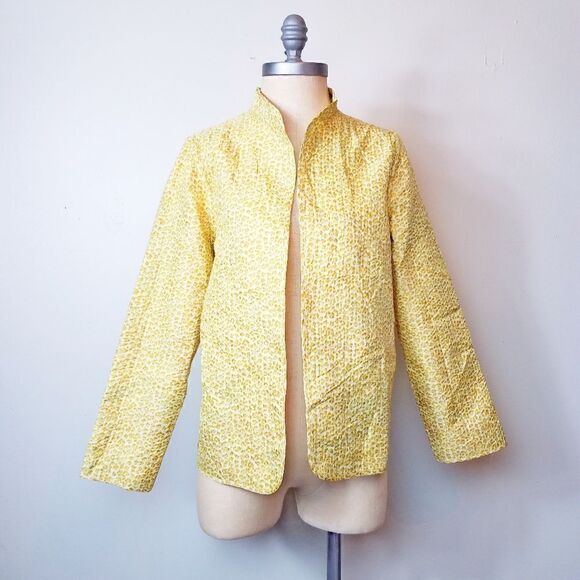 NWOT Alfred Dunner Reversible Tapestry Quilted Jacket Art-to-Wear Floral Size 10 - Picture 5 of 8